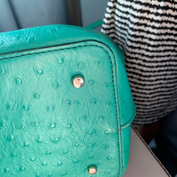 Kate Spade Ostrich embossed leather tote. - Picture 4 of 4